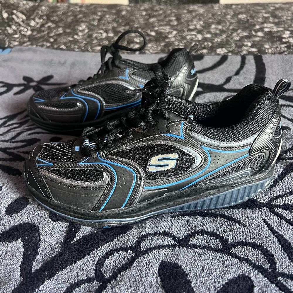 Skechers Blue and Black Shape-ups